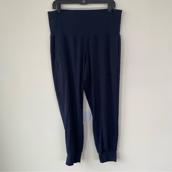 Athleta Salutation Jogger Powervita Navy Blue 1X 531288 High Rise Leggings - Picture 4 of 11